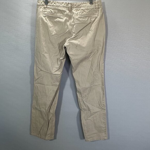 Bonobos Pants Mens 32 Straight Fit Washed Chino Beige Cotton Straight Leg Pocket - Picture 6 of 11